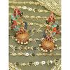 Women's 22K Gold Plated Metal Peacock Design Jhumki Earring