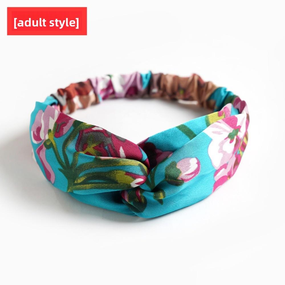 Satin Elastic Crossed Headband Geranium Ladies Hair Accessories Girls Headband