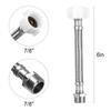 Water Toilet Tank 7/8 Male Hose Extension Toilet Supply Connector 6inch
