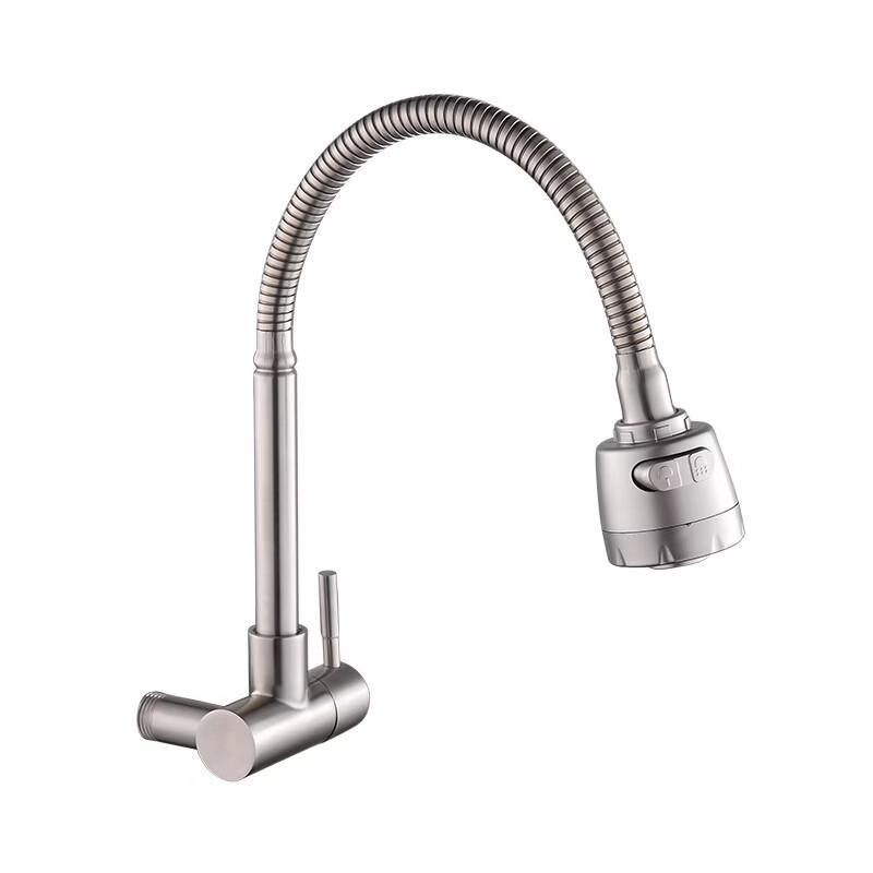TLXT Wall-Mounted Single-Cold Kitchen Faucet