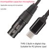 Entatial USB C Microphone Cable, 82dB USB C to XLR Female Cable Low Noise High Sampling Rate USB C to XLR Female Cable for Stage Use