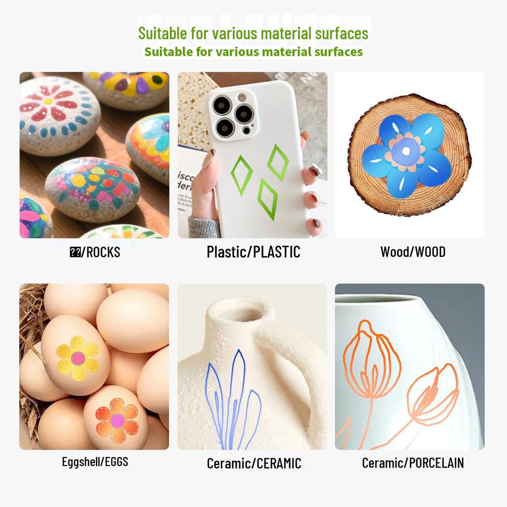 Gold & Silver Soft Tip Metallic Paint Pens for Journals and Events