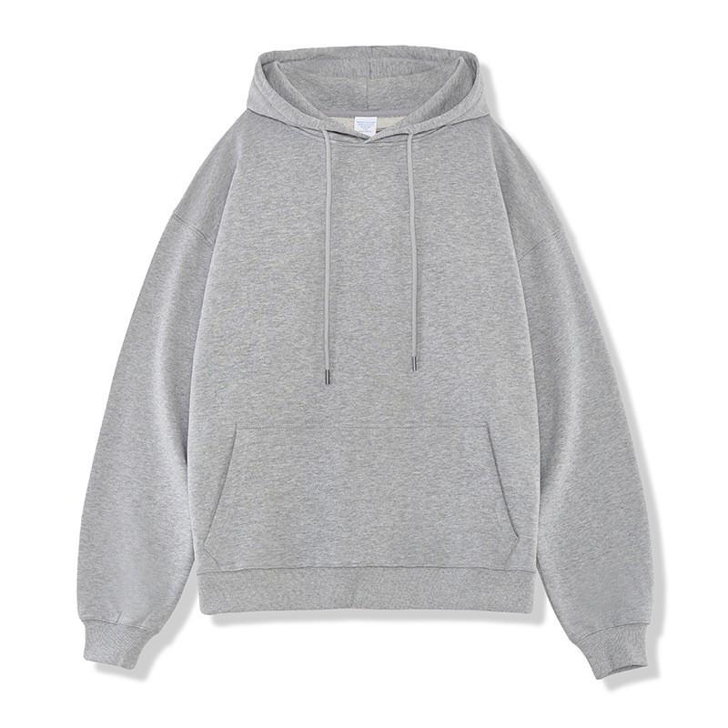 2026 Mens Heavyweight Hoodie Solid Color Loose Fit Vintage Style Sweatshirt