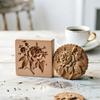 Wooden Gingerbread and Shortbread Cookie Mold Cutter