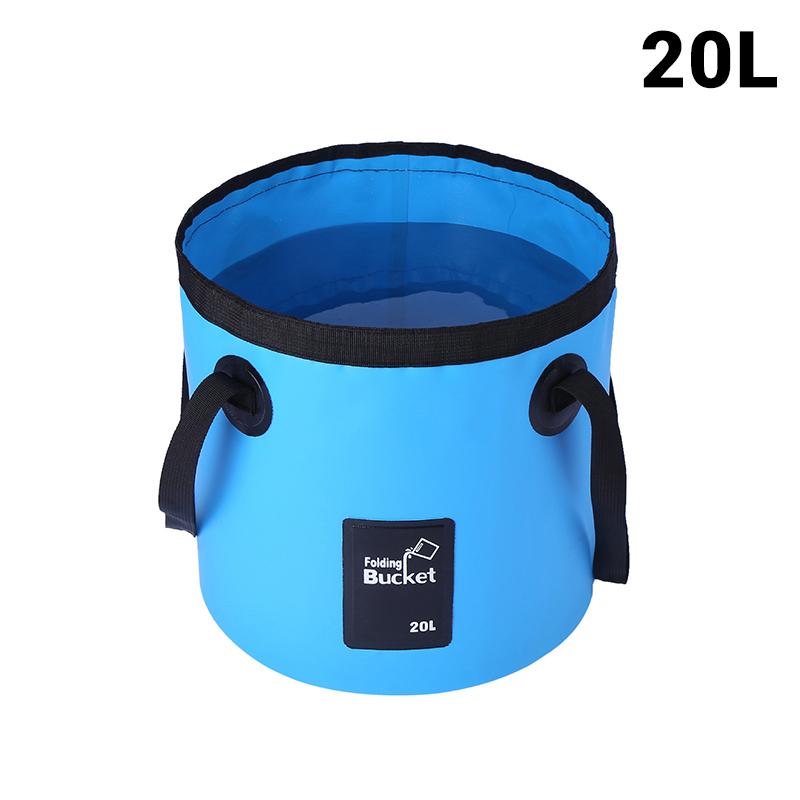 Portable Foldable Water Bucket Multifunctional Outdoor Camping Washing Bag Car Wash Bucket Collapsible Sink