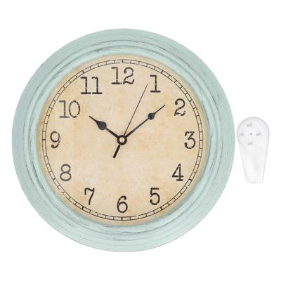 Vintage Wall Clock Silent Quartz Movement Round Decorative Retro Hanging Clock for Living Room Bedroom 12 Inch