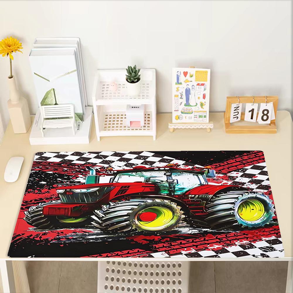 Tappetino Mouse Tema Camion, Base in Gomma Antiscivolo, Multifunzionale per Ufficio e Casa, Perfetto per la Personalizzazione dello Spazio di Lavoro.