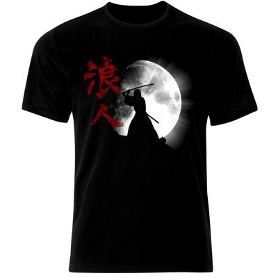 Bushido Samurai Mask Sword Japanese Ronin Katana T-Shirt. Summer Cotton Short Sleeve O-Neck Men