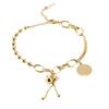 Retro ethnischer Stil kleine Kürbisarmband Damen Europäischer und Amerikanischer Hip-Hop Schmuck Titanstahlarmband
