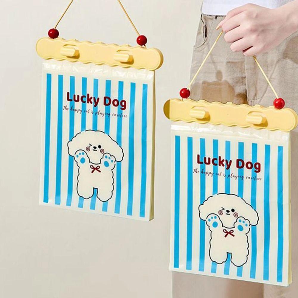 20 Pièces Sac à Ordures Portable Suspendable pour Voiture avec Support Sacs à Ordures Épais pour Siège Arrière de Voiture Sac de Rangement pour Voiture Dessin Animé