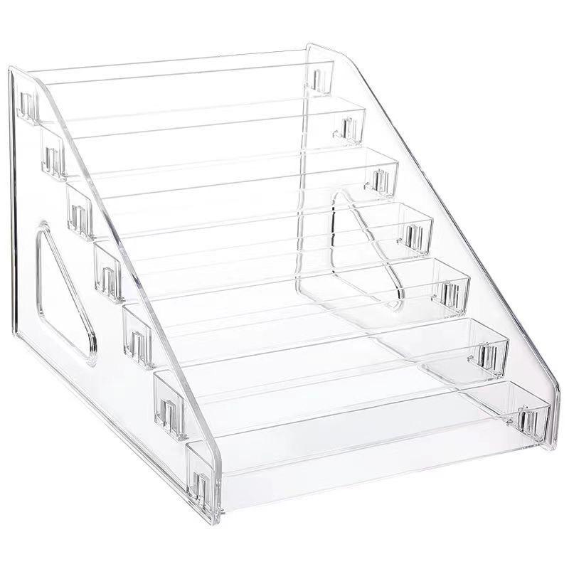 Small Acrylic Display Stand for Figurines and Ornaments - Multifunctional Transparent Staircase Design