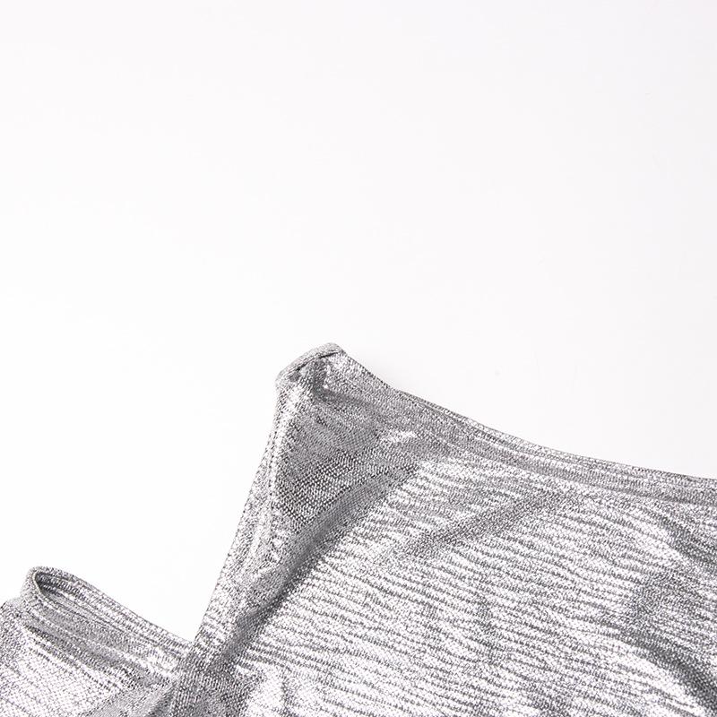 Sassy & Spicy 2025 Summer Shiny Off-Shoulder Slimming Top for Women