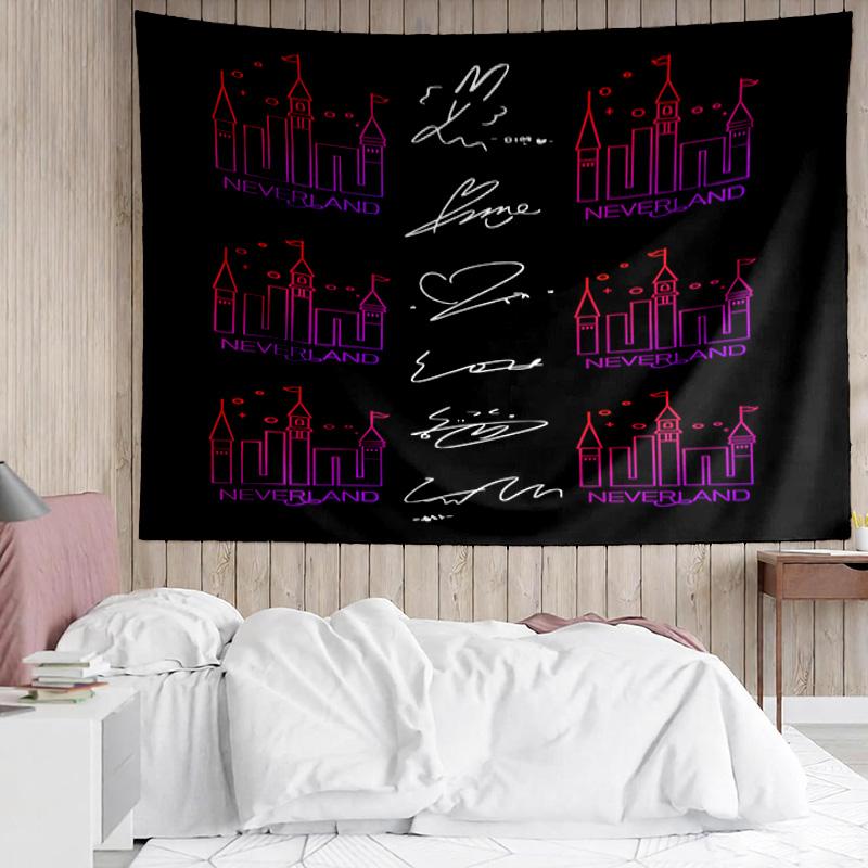 1PC Kpop Idle Group Dynasty Quick-Dry Tapestry, Unique Design Tapestry, Suitable for Bedroom,Livingroom, Playroom,Heartwarming Holiday Gifts