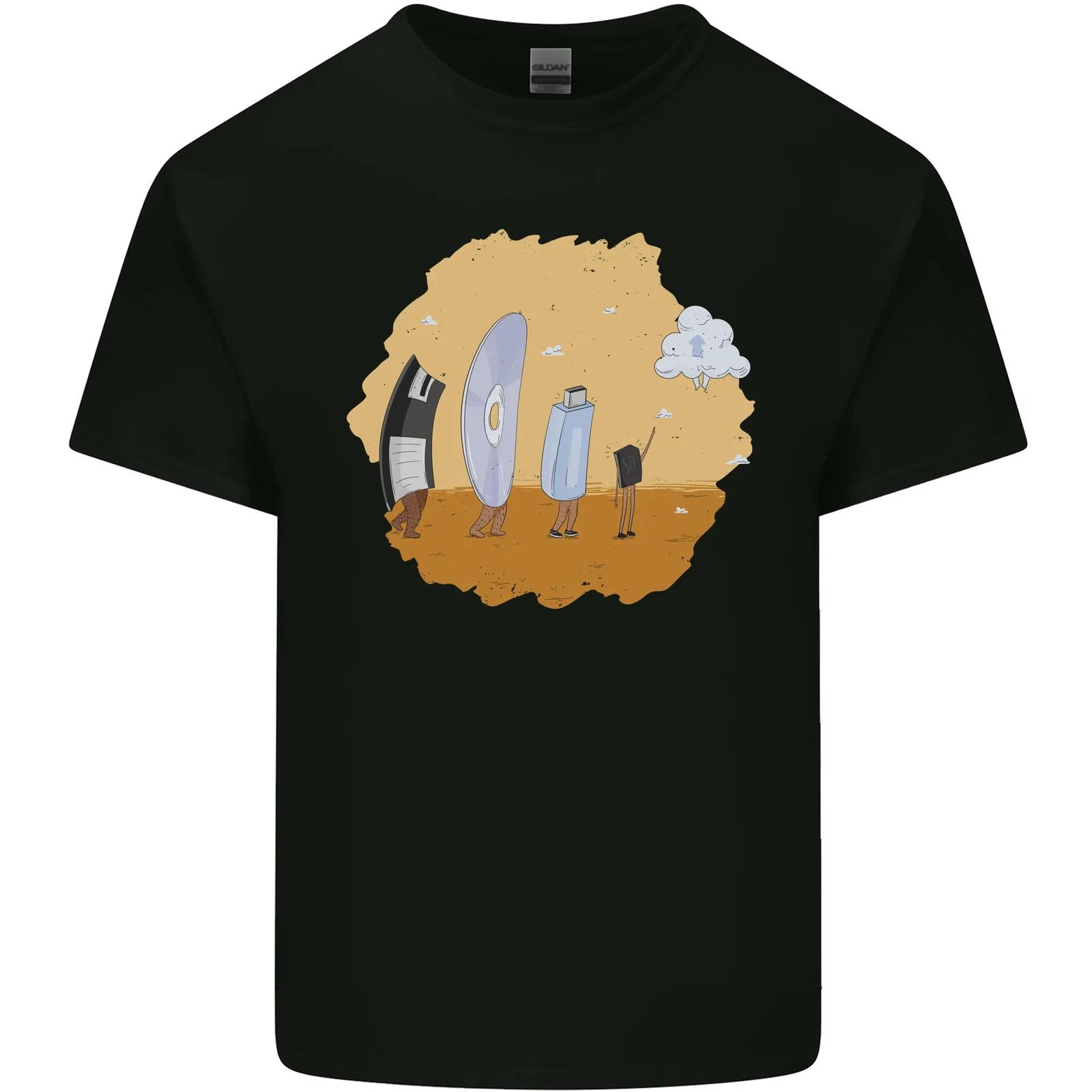 

Storage Evolution Retro SSD CD Flash Drive PC Kids T-Shirt Childrens L