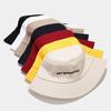 Fisherman Hat Men Women Summer Sun Protection Wide Brim With Embroidered Letters For Outdoor Activities