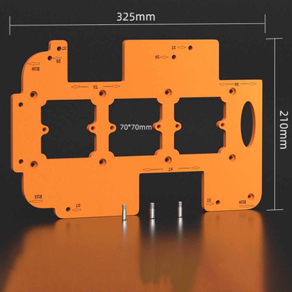 Multi-positioning Tool Cabinet Handle Template A-grade Electrical Insulation Faster Processing 3-in-1 Cabinet Drilling Template