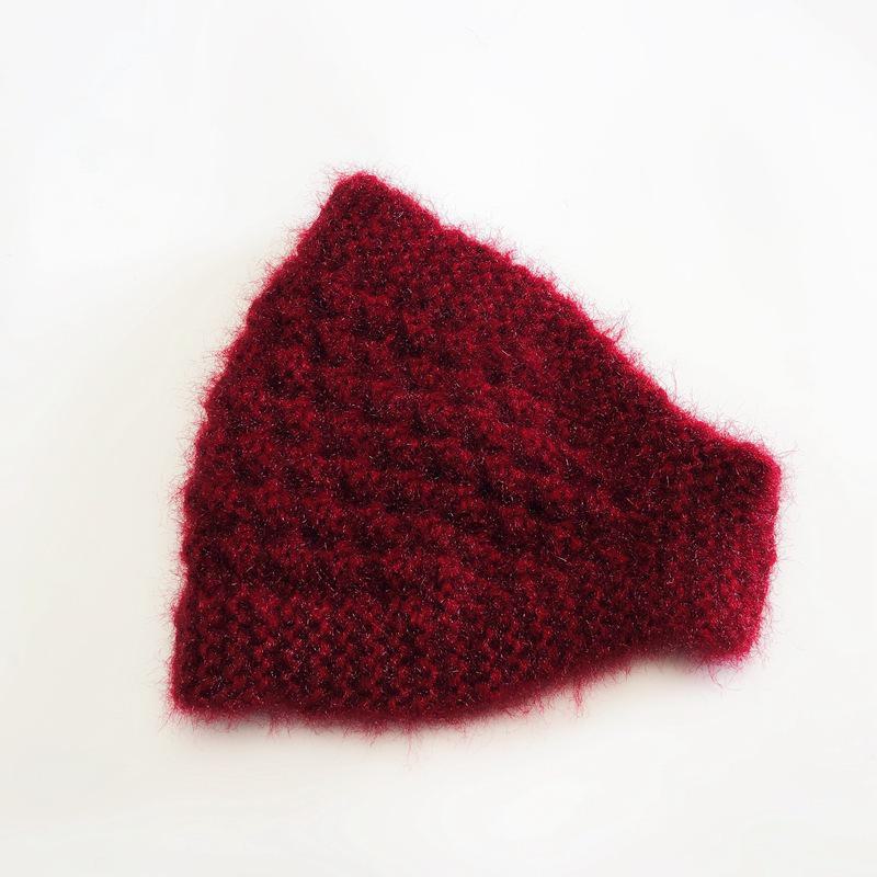 Women's Knitted Headband & Wool Earmuffs: Autumn/Winter Cycling Hat for Thin Face