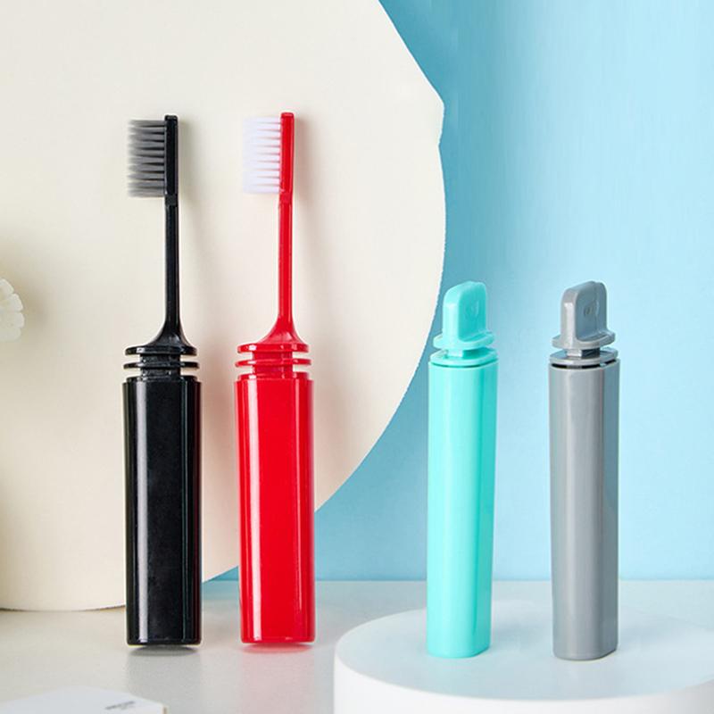 NEW 1Pcs Portable Travel Toothbrush Foldable Soft Hair Dental Brush Folding Efficient Teethbrush Adult Toothbrush