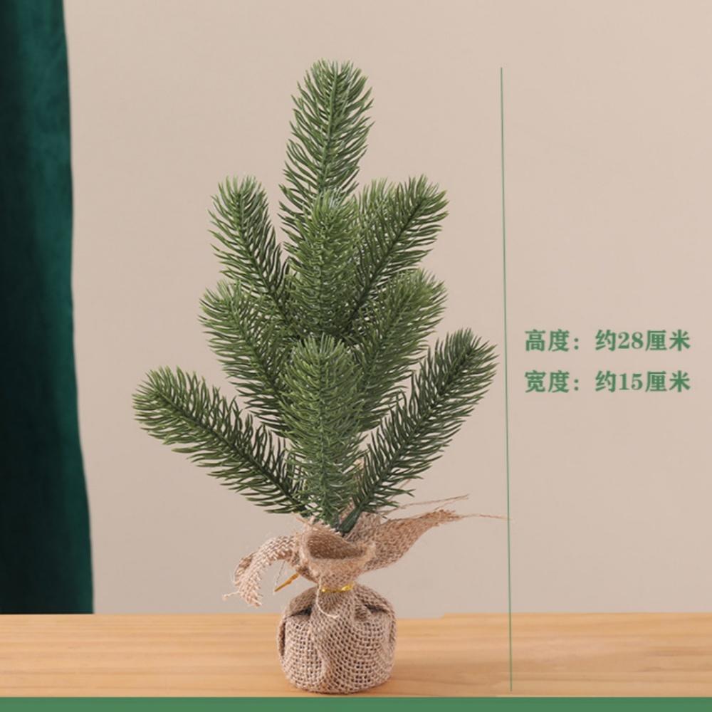 Simulated Mini Christmas Tree Pine Needles Christmas Trees Tabletop Ornament New Year Gift Supplies Desk Decoration
