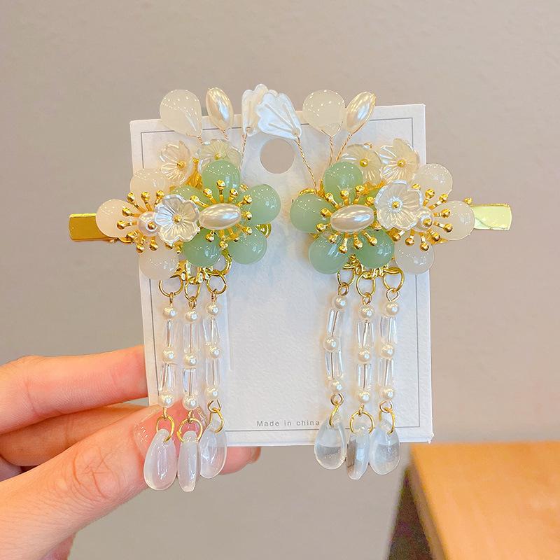 Ancient Style Hanfu Hair Accessories: Super Fairy Princess Tassel Hairpins for Girls & Women