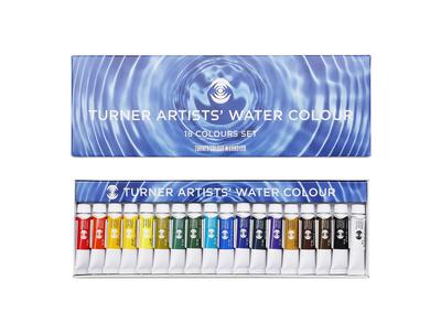 Tinta Aquarela Transparente Turner Color Conjunto de 18 Cores WT00518C 5ml