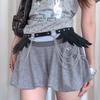 PU-Leder Damen-Hüftketten Verstellbarer Gothic-Gürtel Edgy Style Engelsflügel Hüftgürtel Rave-Outfit