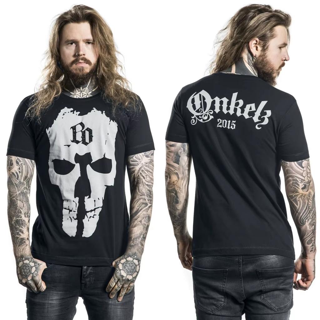 Best Bhse Onkelz Pattern Pure Cotton Unisex Summer Short Sleeve Luxury Retro Casual Fashion Brand Unisex And Unisex TShirt