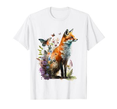 Fuchs Tierliebhaber Waldkunst Tier Fuchs T-Shirt