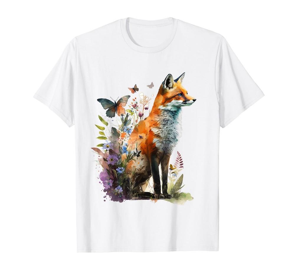 Fox Animal Lover Forest Art Animal Fox T-Shirt