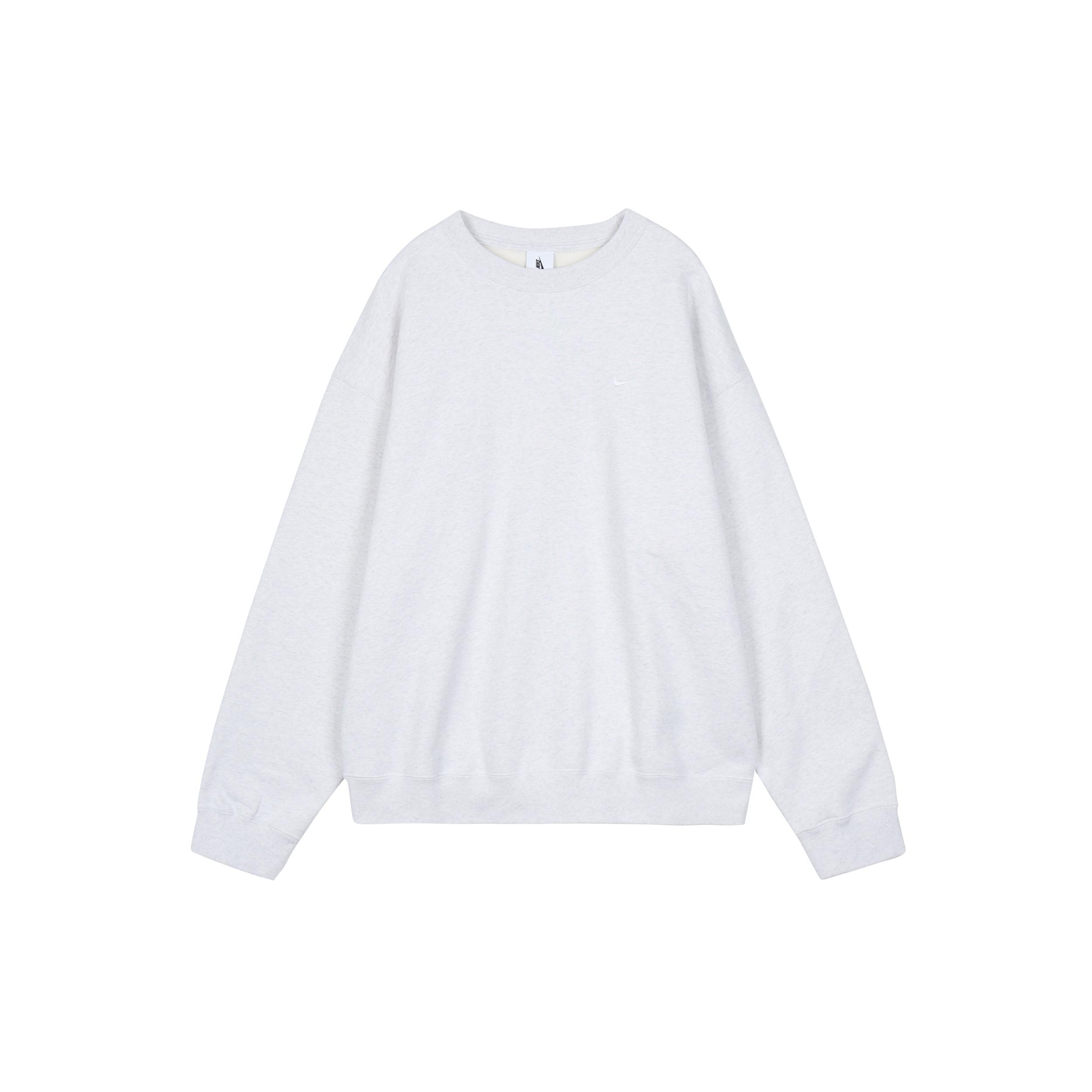 Nike Solo Swoosh Fleece Crewneck White Men s DX1362-051 L