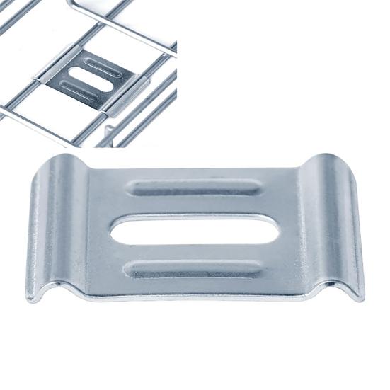 30/60Pcs Metal Cable Raceways Hold Down Clamp Support Washer Fit 4mm-6mm Wire Diameter Basket Wire Mesh Cable Tray
