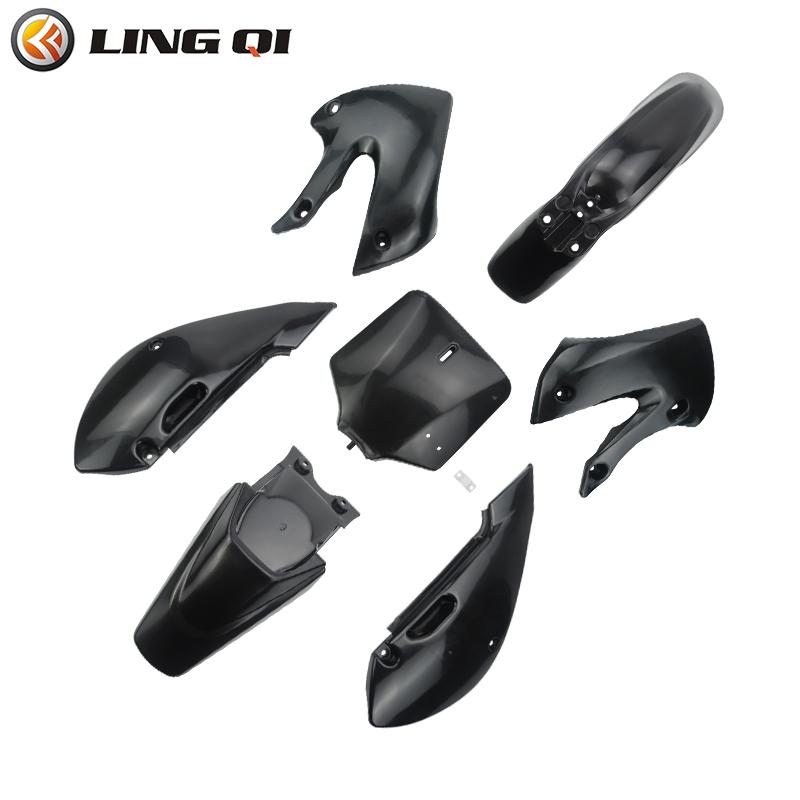 KLX110 Motorcycle Parts Dirt Bike Plastic Fairing Fender Kit and Number Plate For KLX 110 KX65 DRZ110 RM65