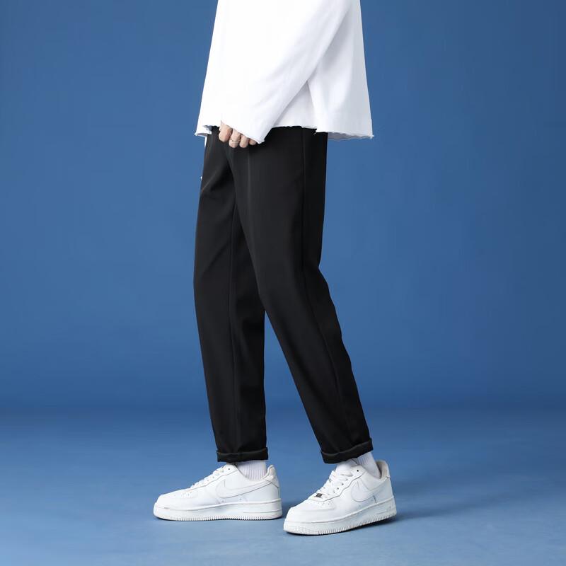 Men's Fleece-Lined Wrinkle-Resistant Casual Pants