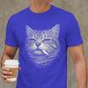 Cat Smoking Cigarette Funny Meme Tshirts Unisex Unique Cotton Tee Shirt Crewneck Short Sleeve T Shirts Summer Clothing