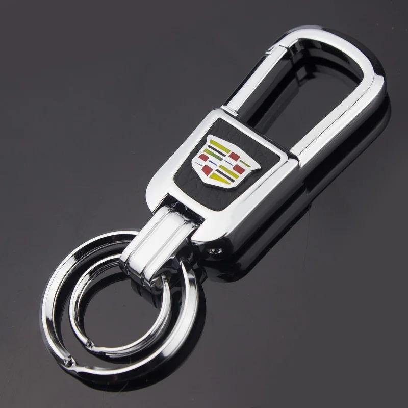 Fashion Car Keychain Keyrings Pendant Gift Accessories for Cadillac ATS BLS CT5 CT6 CTS SLS SRX XT4 Escalade Deville Tiburon DTS