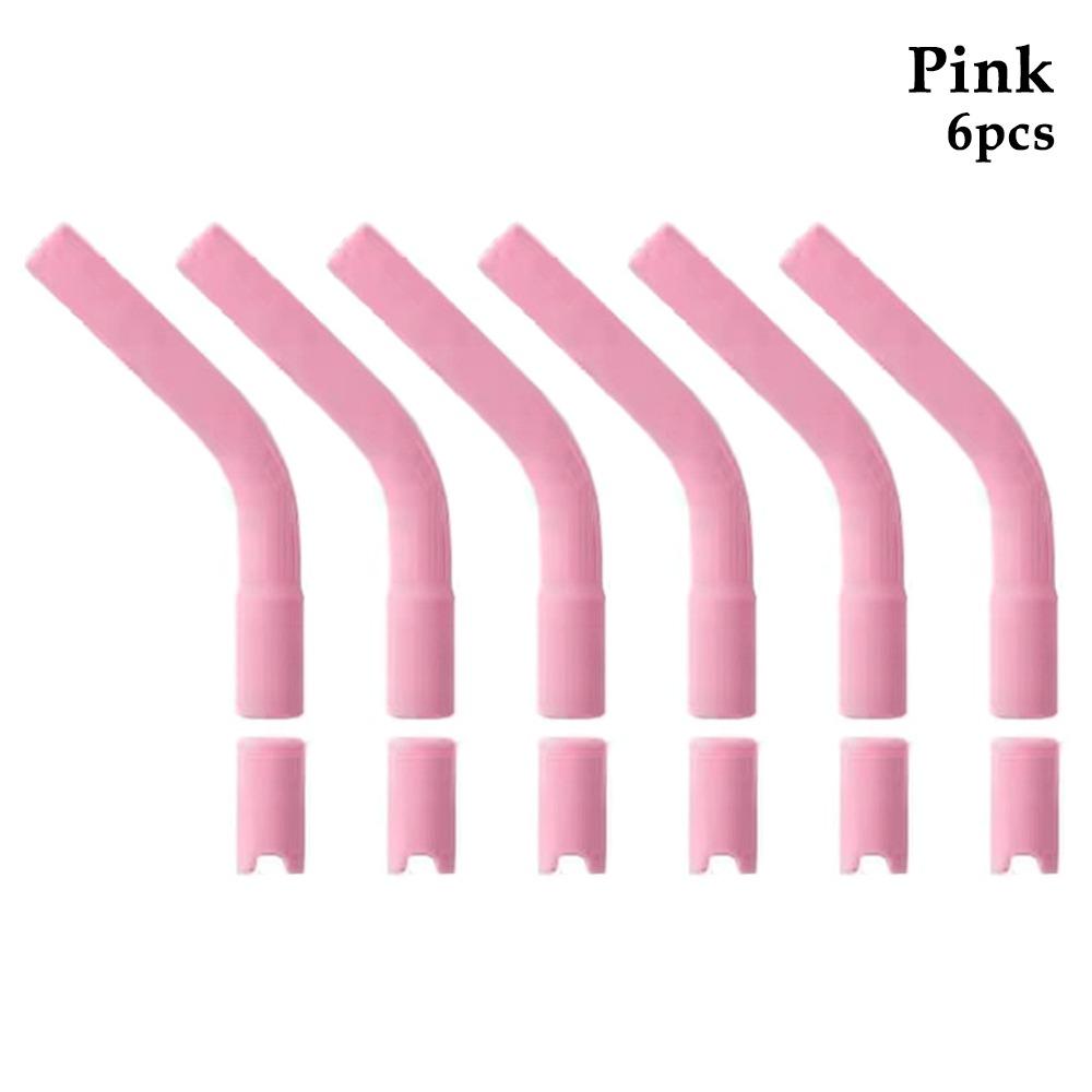 6Pcs Tea Coffee Juice Straw Head Drinkware Silicone Suction Nozzle  for 8mm Stainless Steel Straw