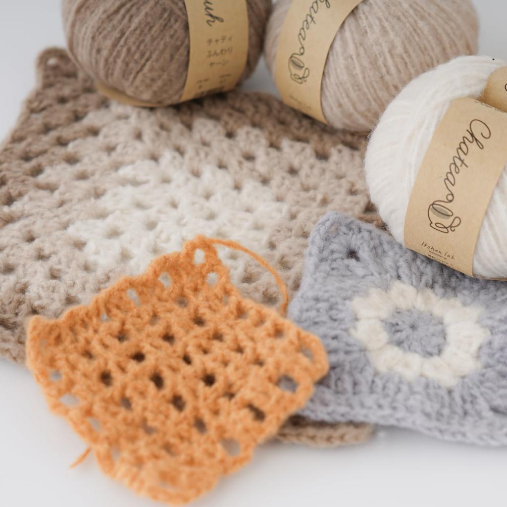 Knitworm Wool 10 Chatty Fluffy Medium 30g Polyester Yarn, Balls, Yarn, Weight, (Approx. 84m), 100% (Size 9. Orange)