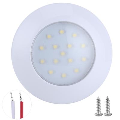 15LED Round Dome Light IP67 5000?6000K 3W 300LM Car Roof Lamp Interior Lighting 95mm 12V?24V