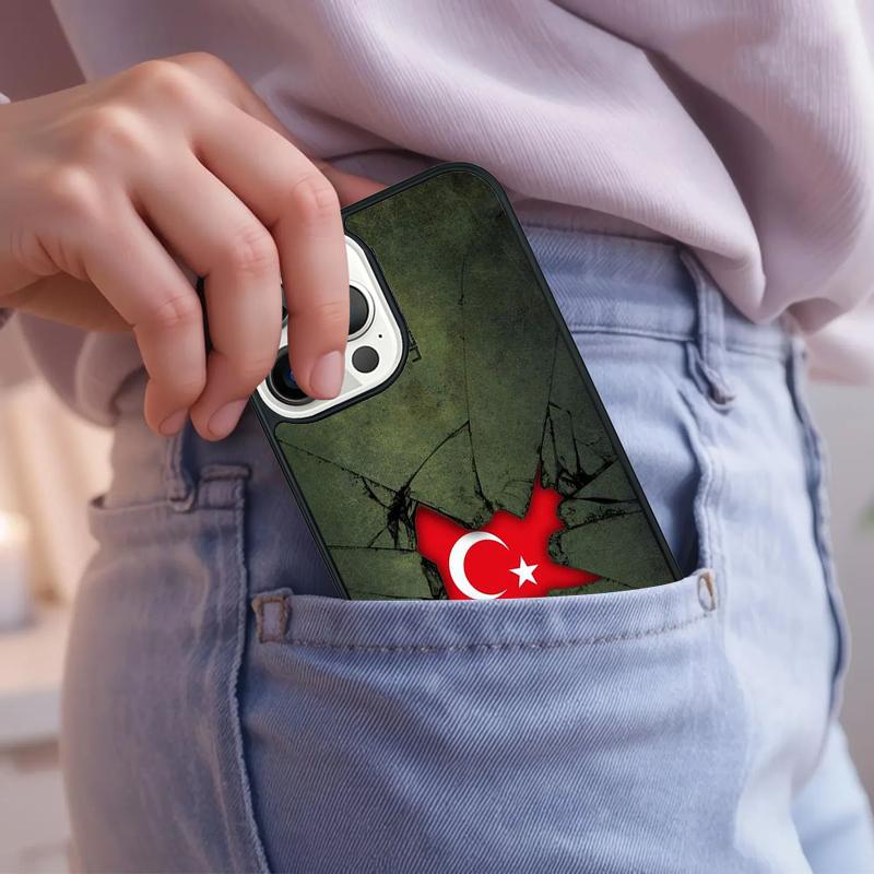 Republic Turkey Flag Ankara Phone Case For iPhone 17 Air 15 16e 14 13 Pro Max Coque 12 11 Pro Max PLUS cover