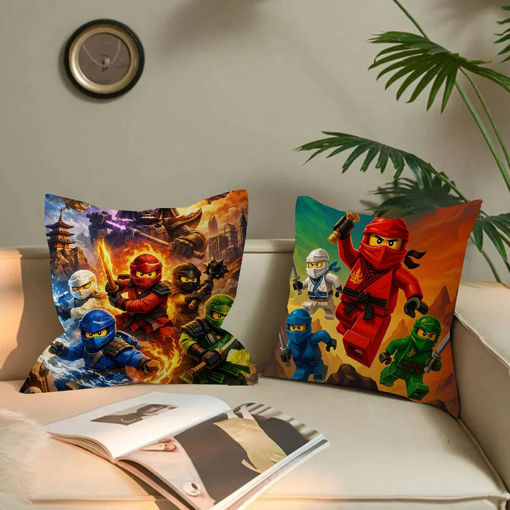 Cool Cartoon-N-Ninjago Pillow Cushion Cover Pillowcase Living Room Sofa Home Decor Customized
