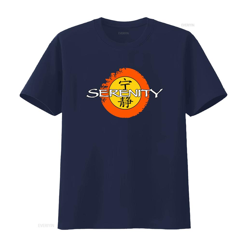 Firefly Serenity Logo Cotton T Shirt Perfect for Fans of the Classic Sci Fi Series Vintage Washed Top For Everyday Wear Casual