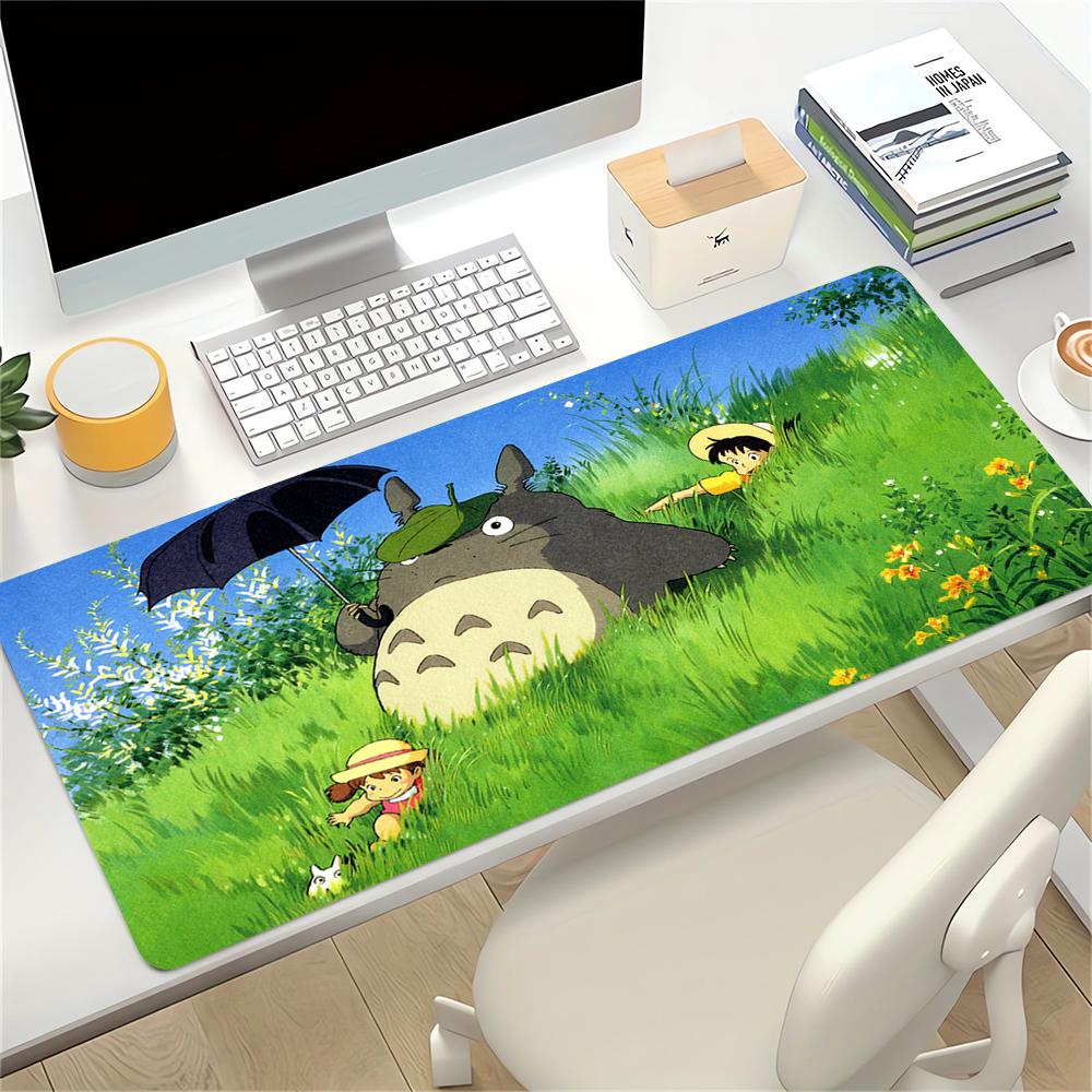 Neighbor Totoro Adventure Large Gaming Mouse Pad Nonslip Rubber Base Waterproof Desk Mat For Office Pc Laptop