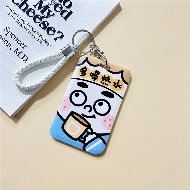 Waterproof Cartoon Plastic Card Cover Women's Kids Bus Credit ID Name Business Working Bank Card Badge Holder Protective Cover