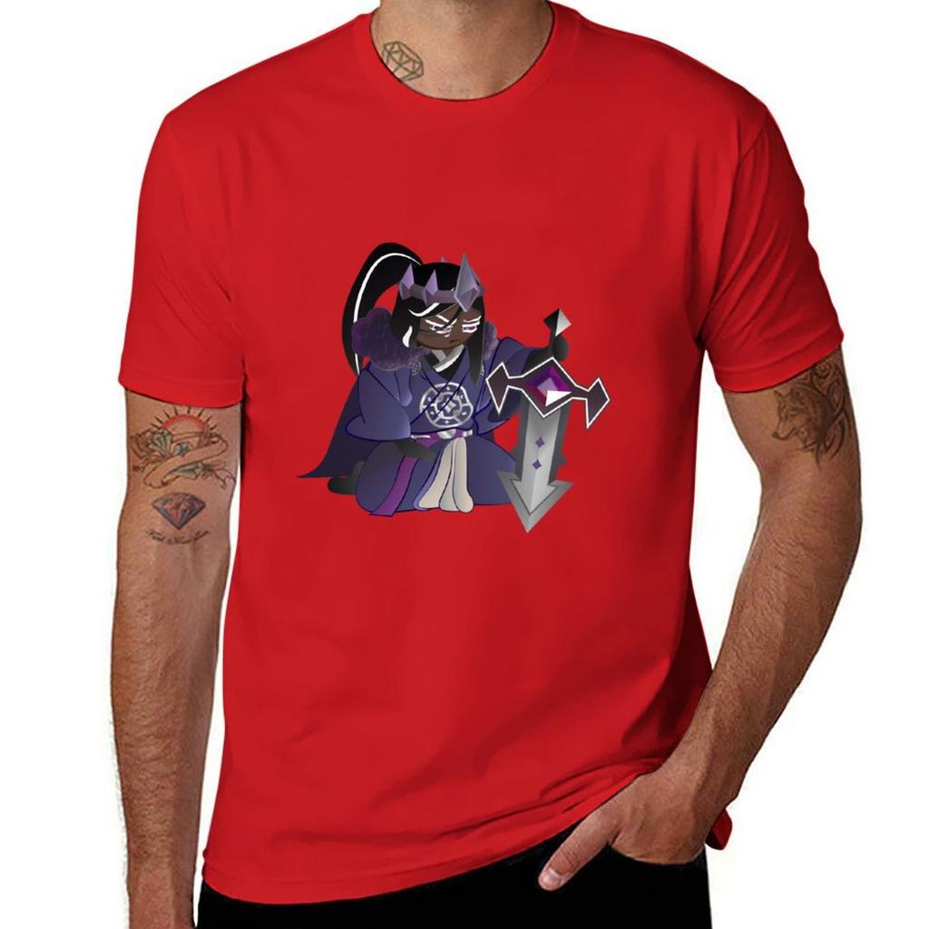 Cookie Run Kingdom Dark Cacao Cookie Meditate Tshirt Cute Tops For A Boy Plain Kawaii Clothes Unisex Workout Shirt