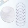 10PCS White Plastic Hoops Rings Round Shape Wreath Hoops Dream Catcher Rings  Dream Catcher Making