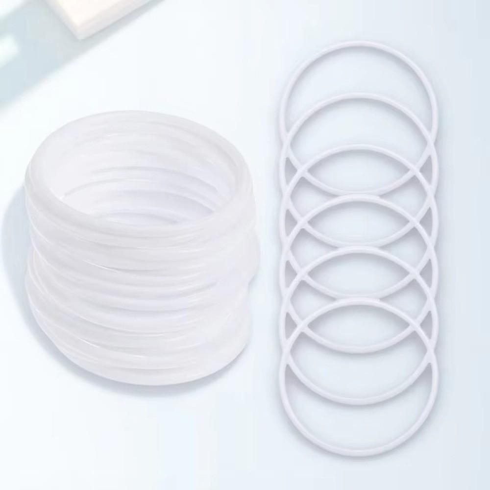 10PCS White Plastic Hoops Rings Round Shape Wreath Hoops Dream Catcher Rings Dream Catcher Making