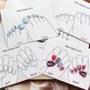 10 Hojas/Lote Tarjetas de Exhibición y Empaque para Uñas - Cartón para Guardar Uñas Postizas de Mano/Pie, Accesorios para Mostrar Manicura DIY