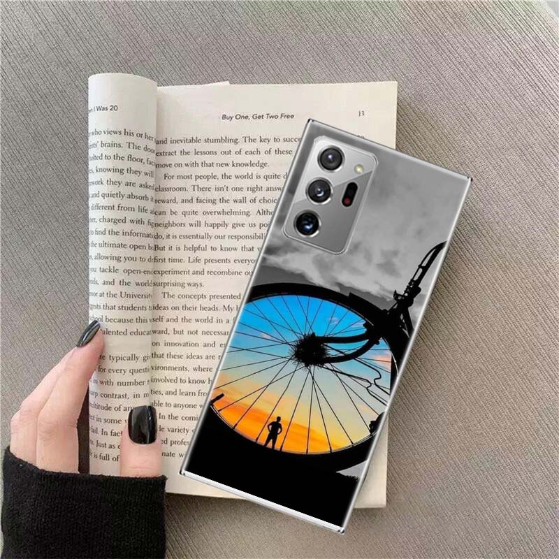 Beautiful Sunset and My Bicycle Phone Case for Samsung A17 A37 A57 A54 A14 A24 A34 A07 A04S A02S A12 A22 A32 A52S A16 A26 A36 A5