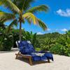 Blue and Petals Quick Drying Bath Towel Microfiber beach towel light weight swimming camping yoga beach out