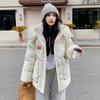 Down Cotton Jacket Women's Winter 2025 New Korean Cotton Jacket Short Bread Jacket Loose and Thickened Plus-size Padded Jacket